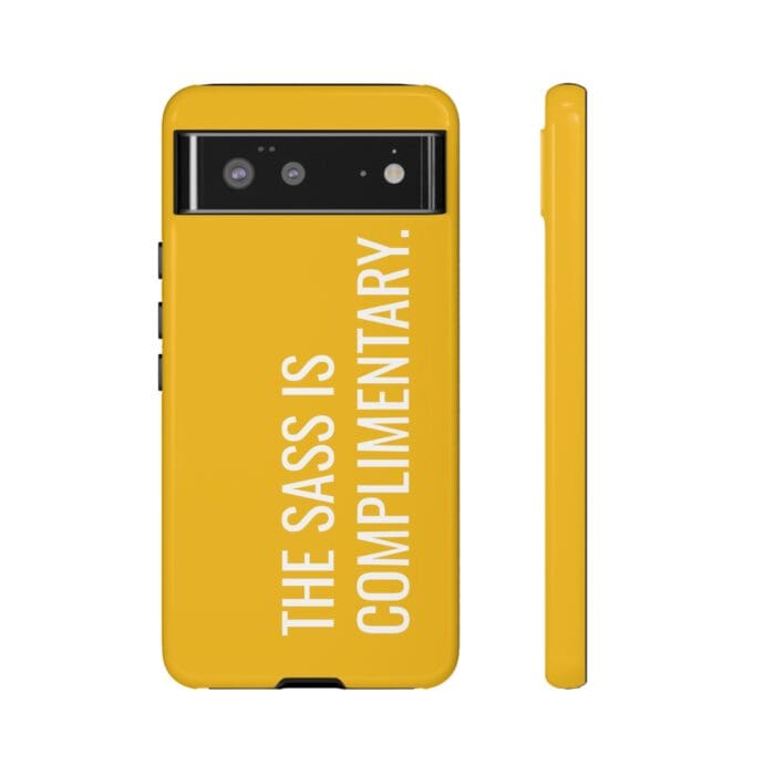 'The Sass is Complimentary' Phone Case (Yellow) - Image 53
