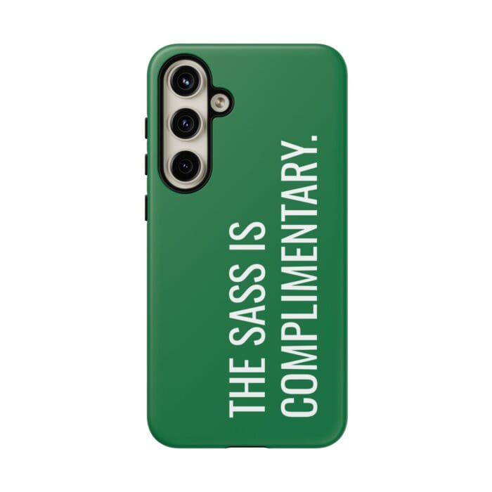 'The Sass is Complimentary' Phone Case (Green) - Image 115