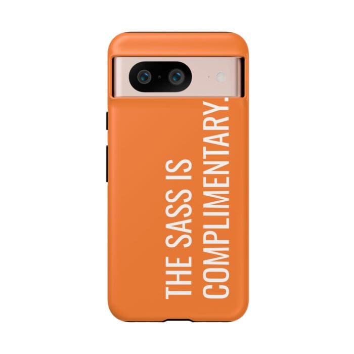 'The Sass is Complimentary' Phone Case (Orange) - Image 127
