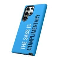 'The Sass is Complimentary' Phone Case ('Two Guys' Blue) - Image 92
