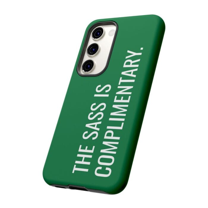 'The Sass is Complimentary' Phone Case (Green) - Image 84