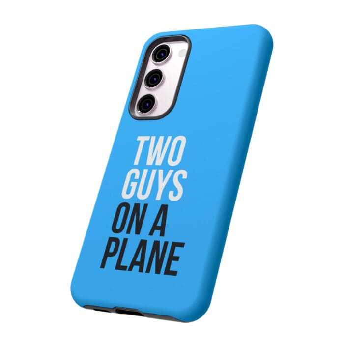 'Two Guys on a Plane' Phone Case (Blue) - Image 78