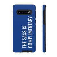 'The Sass is Complimentary' Phone Case (Blue) - Image 15