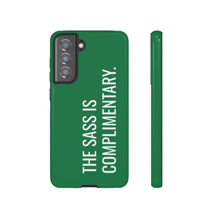 'The Sass is Complimentary' Phone Case (Green) - Image 57