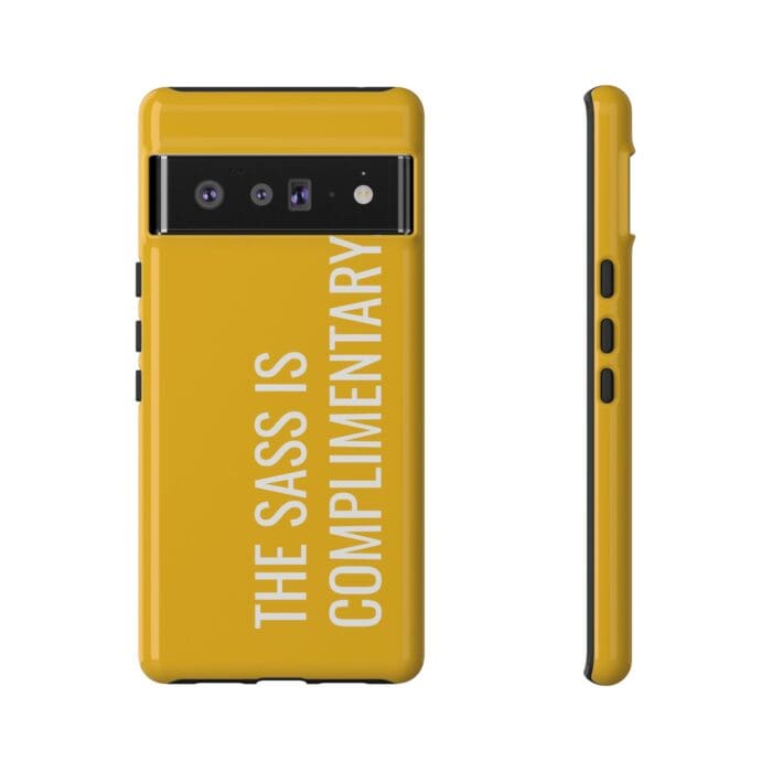 'The Sass is Complimentary' Phone Case (Yellow) - Image 97