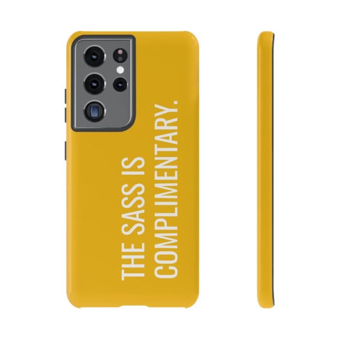 'The Sass is Complimentary' Phone Case (Yellow) - Image 49