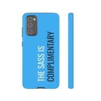 'The Sass is Complimentary' Phone Case ('Two Guys' Blue) - Image 55