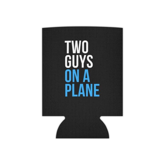 Two Guys on a Plane Drink Sleeve (Black) - Image 2