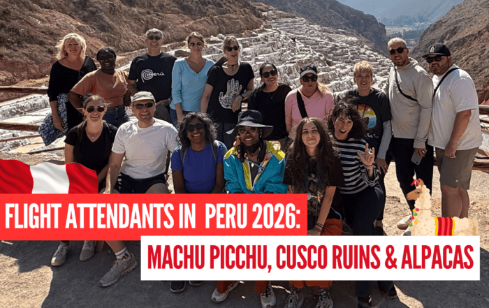 Flight Attendants in Peru 2026: Machu Picchu, Cusco Ruins & Alpacas